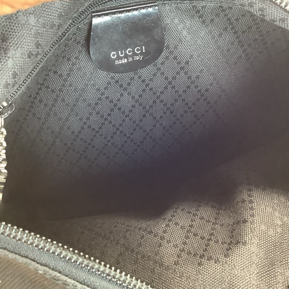 Gucci Bamboo Two-Way Handbag in Black Nylon - EUC - Picture 11 of 15